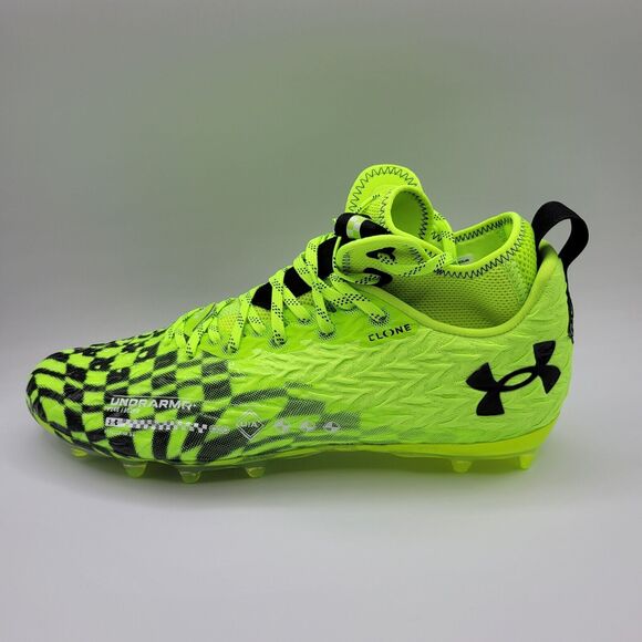 Under Armour Football Cleats Mens 12 Green Spotlight Clone MC LE 3026336-300 - Picture 10 of 16